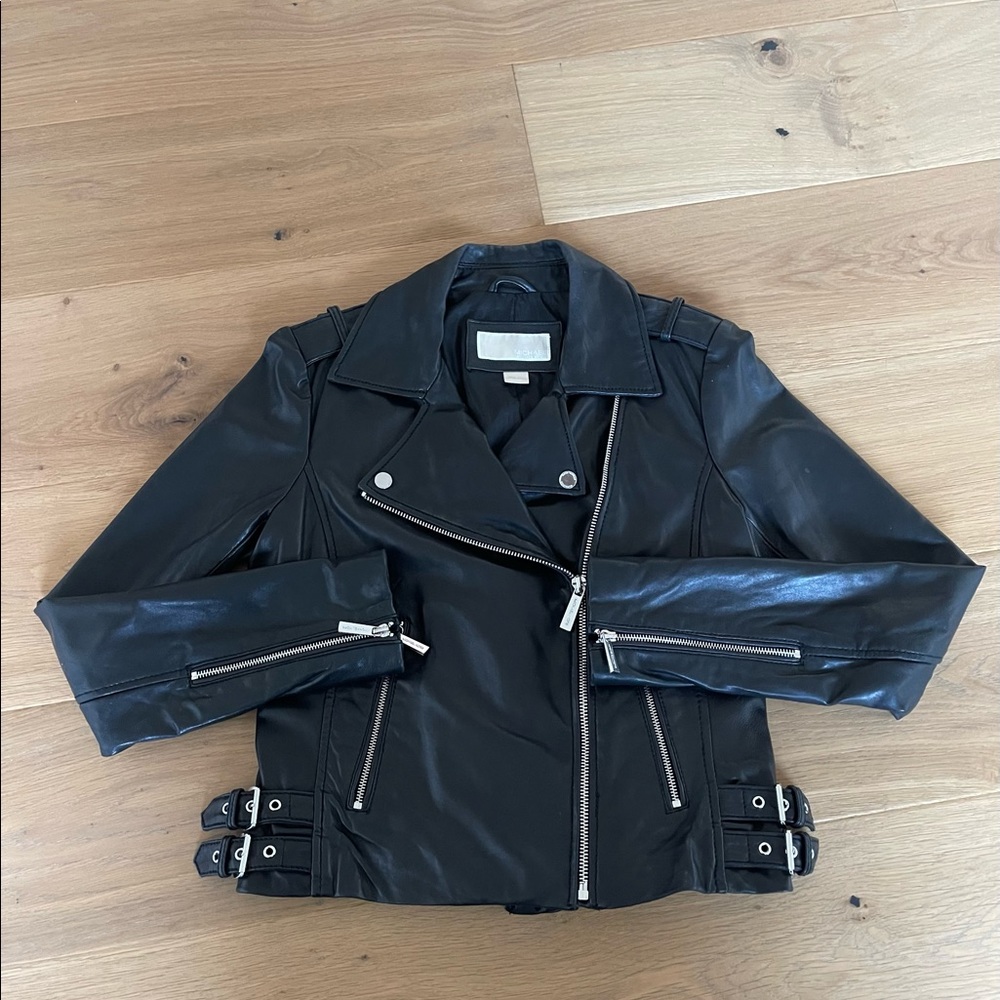 Classic leather Moto jacket